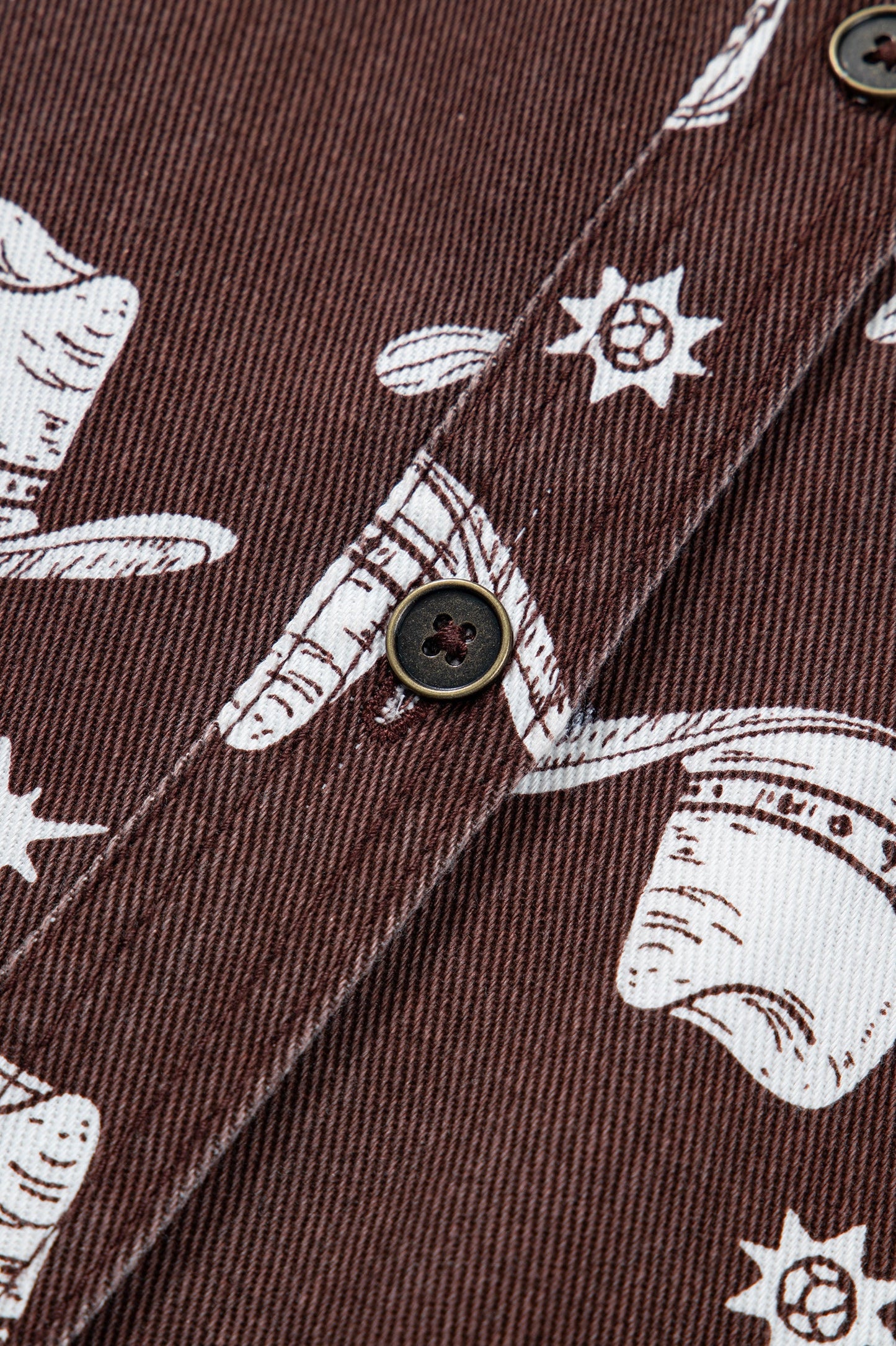 Western Cowgirl Cactus Raw Edge Denim Dress