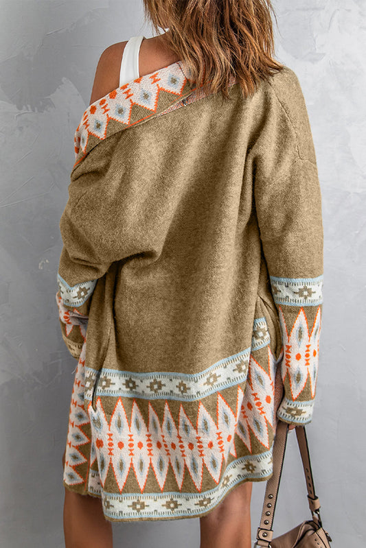 Evelyn Open Front Knitted Cardigan