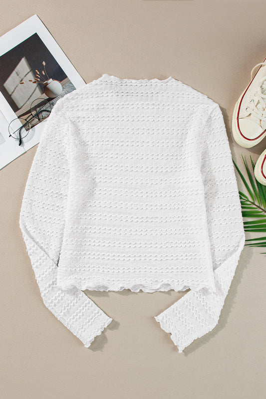 Mia Jacquard Slim Fit Top
