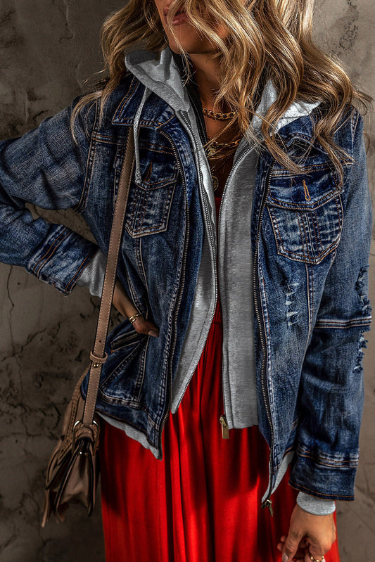 Mia Hooded Zip Up Jacket