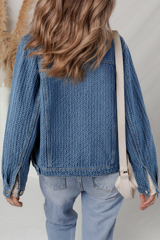 Rosalyn Flap Textured Down Jacket