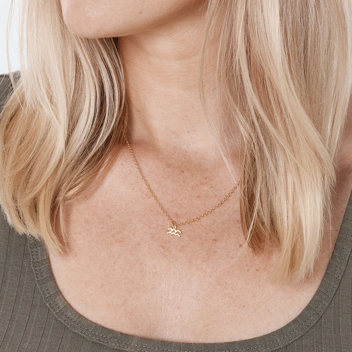 February 15th Aquarius Necklace