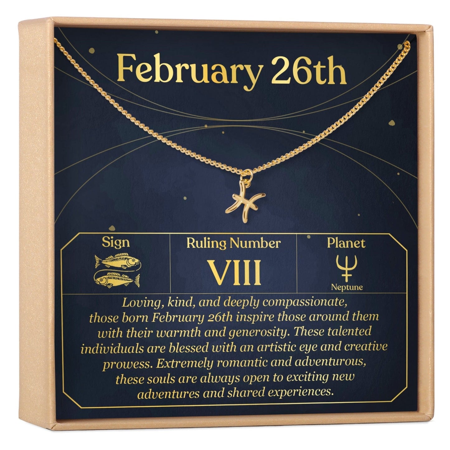 February 26th Pisces Necklace