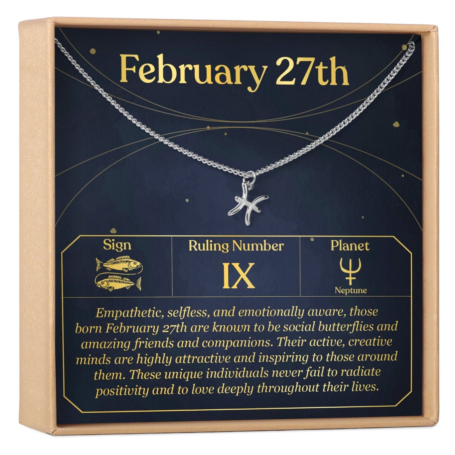 February 27th Pisces Necklace