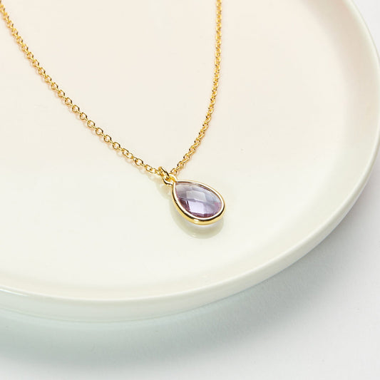 February Birthday Gemstone Necklace