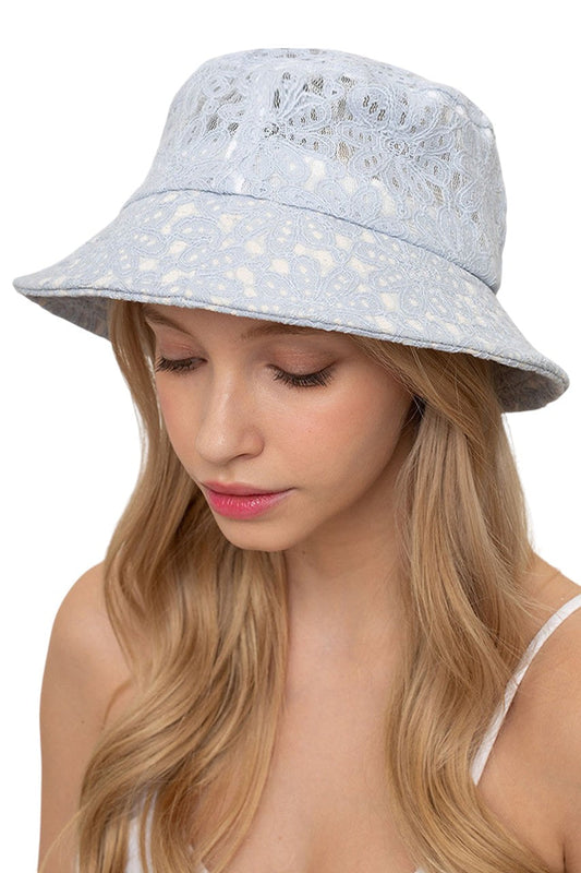 FLORAL LACE BUCKET HAT