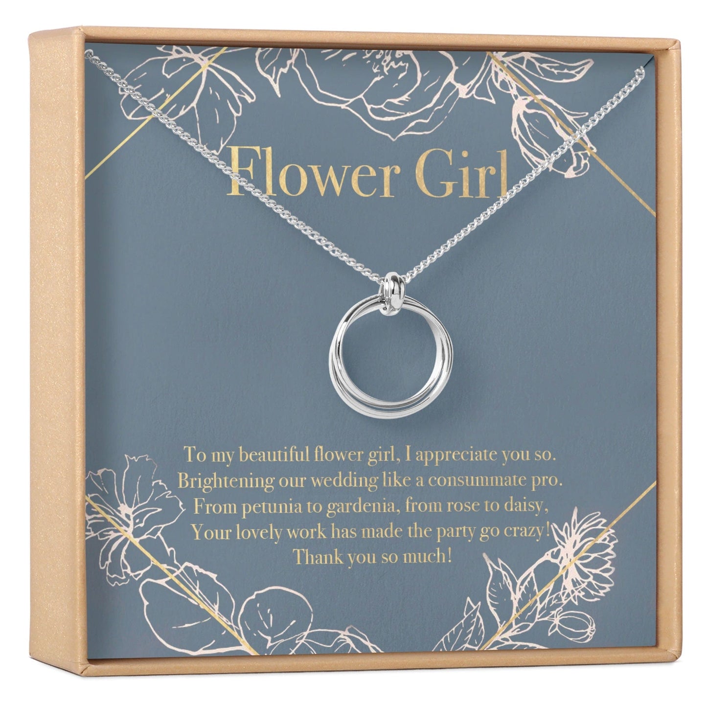 Flower Girl Necklace, Multiple Styles