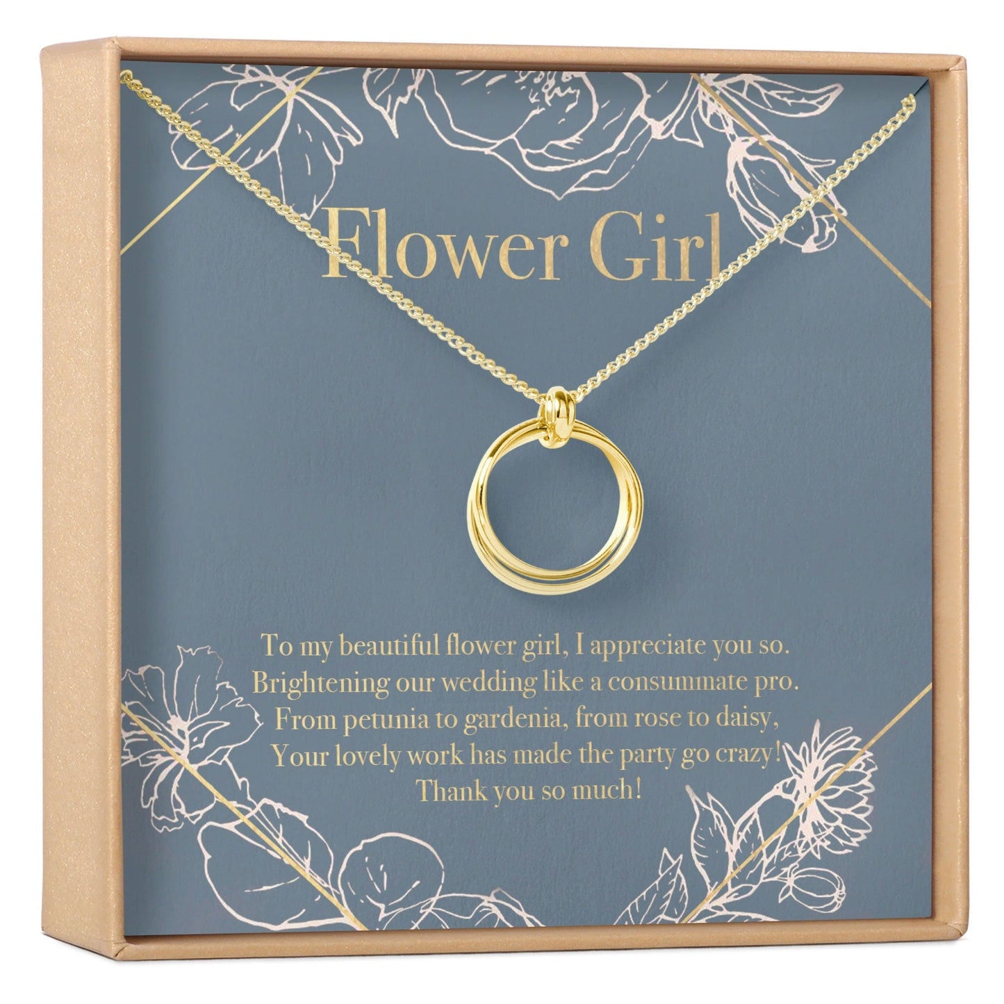 Flower Girl Necklace, Multiple Styles