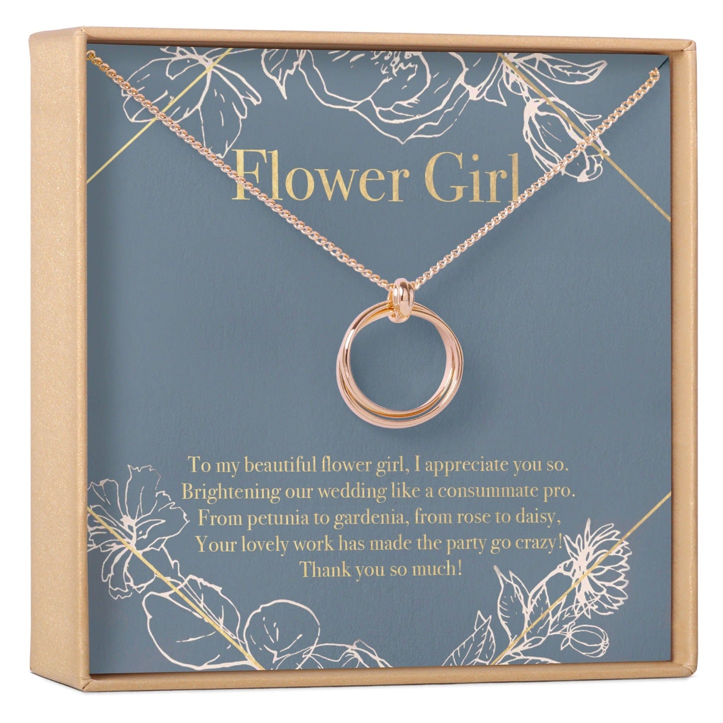 Flower Girl Necklace, Multiple Styles