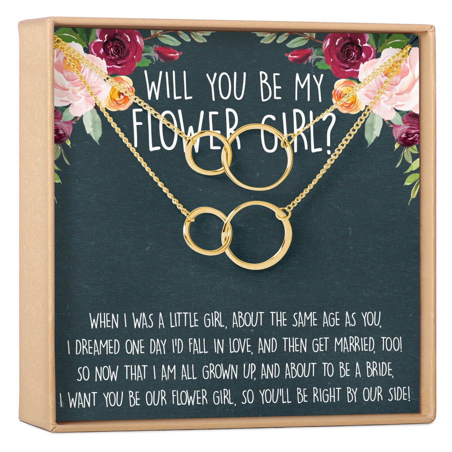 Flower Girl Necklace, Multiple Styles