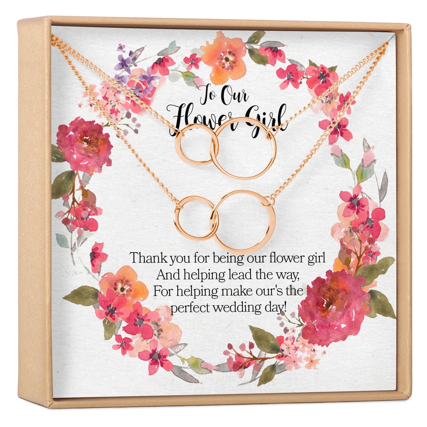 Flower Girl Necklace, Multiple Styles