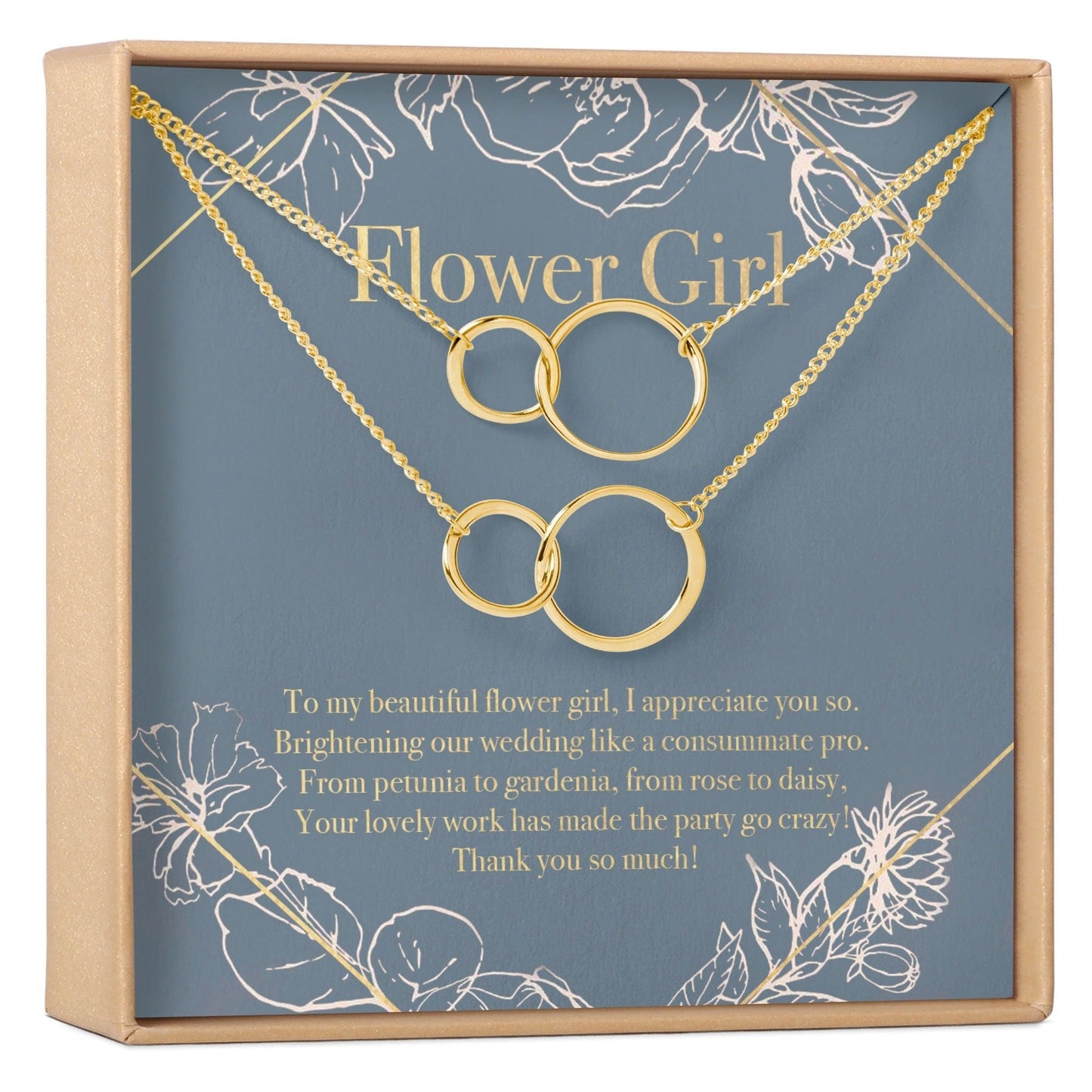 Flower Girl Necklace, Multiple Styles