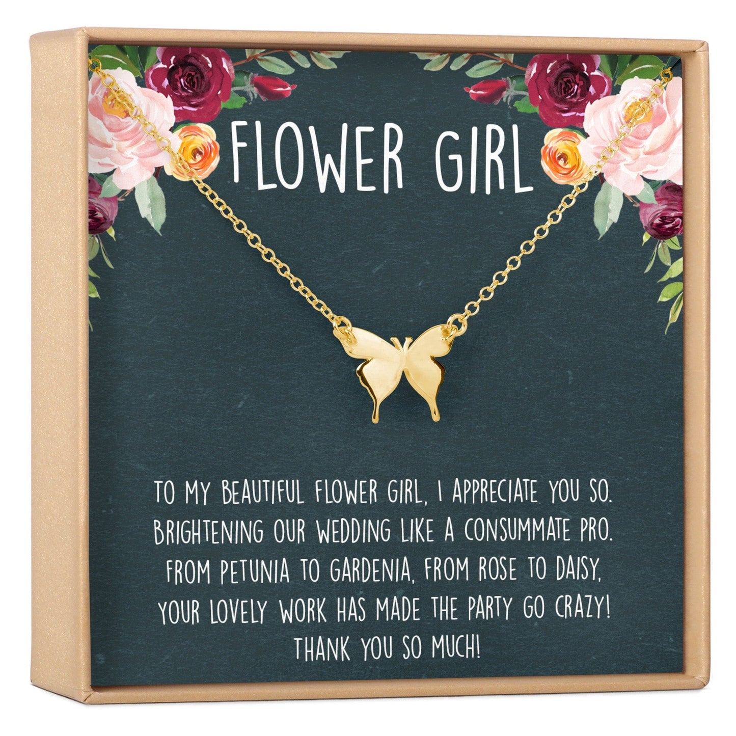 Flower Girl Necklace, Multiple Styles
