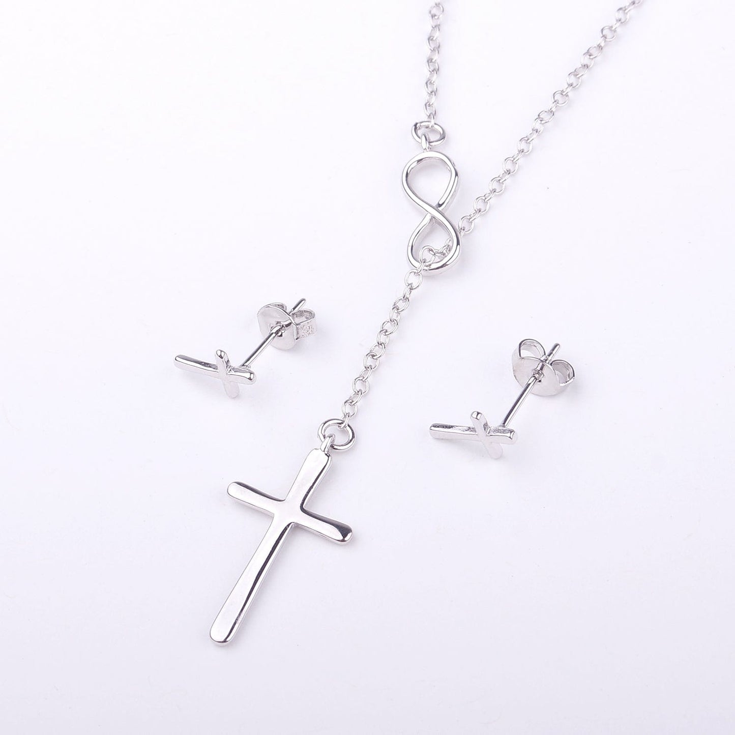 Foster Daughter Cross Earring and Necklace  Jewelry Set