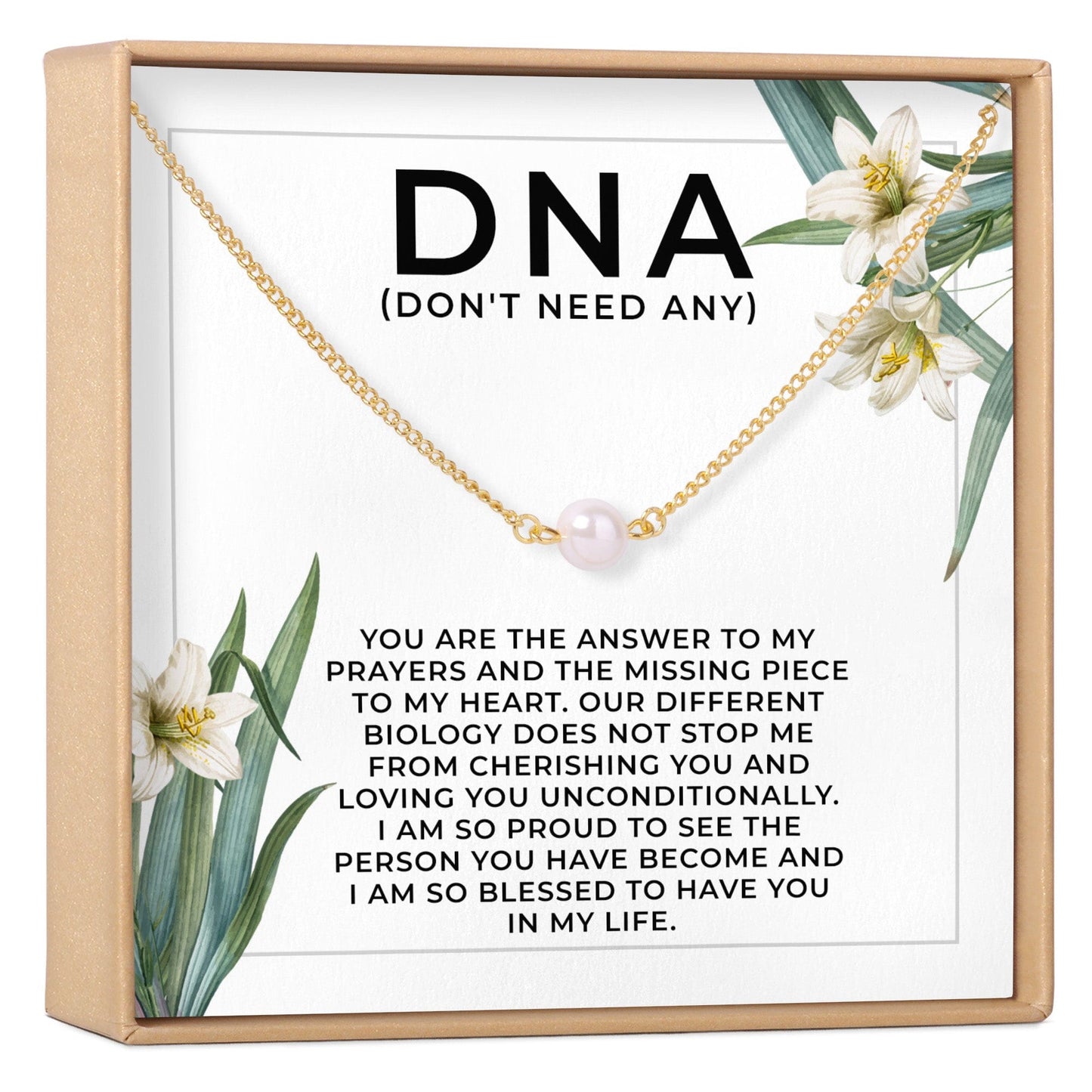 Gift for Adopted Daughter Pearl Necklace