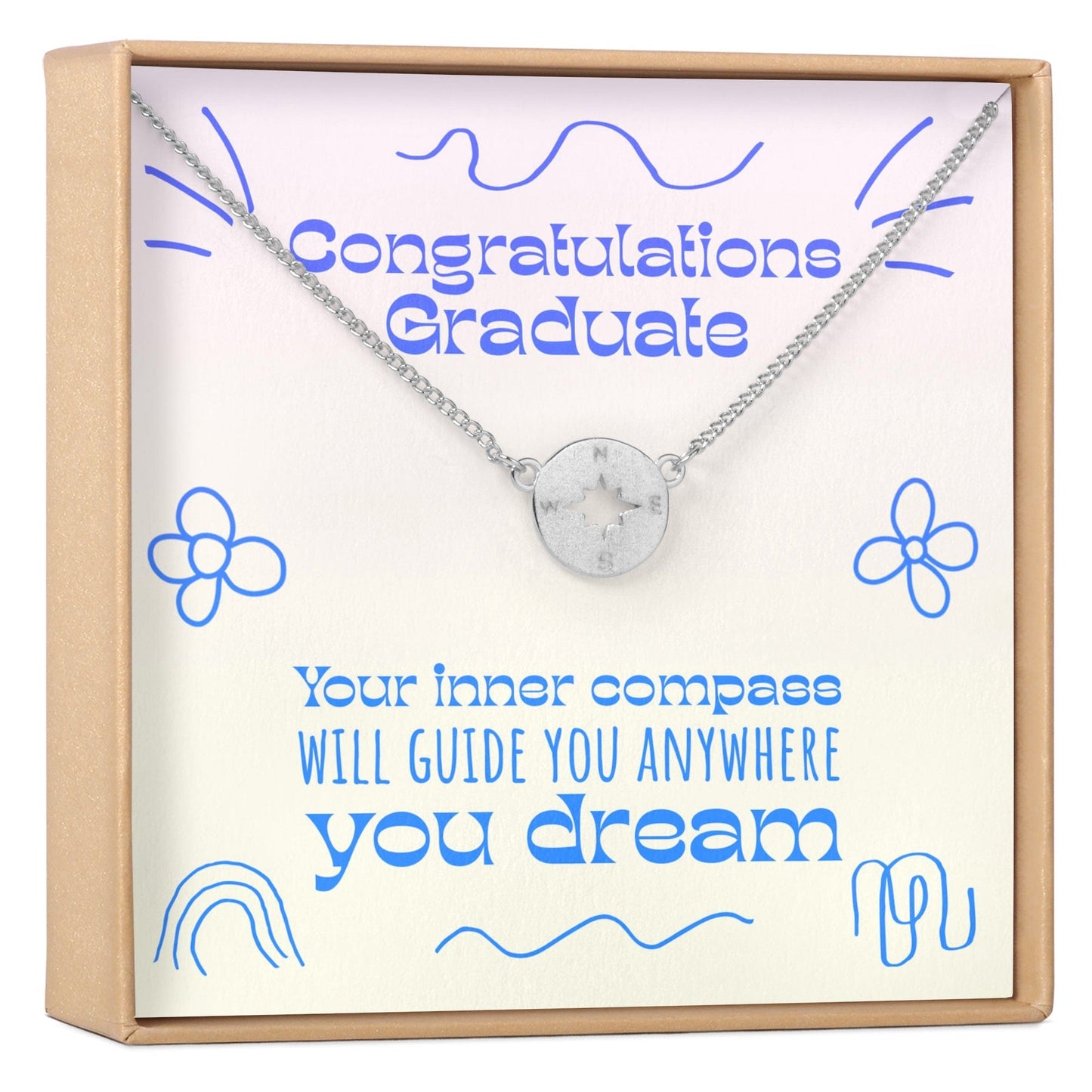 Graduation Compass Necklace