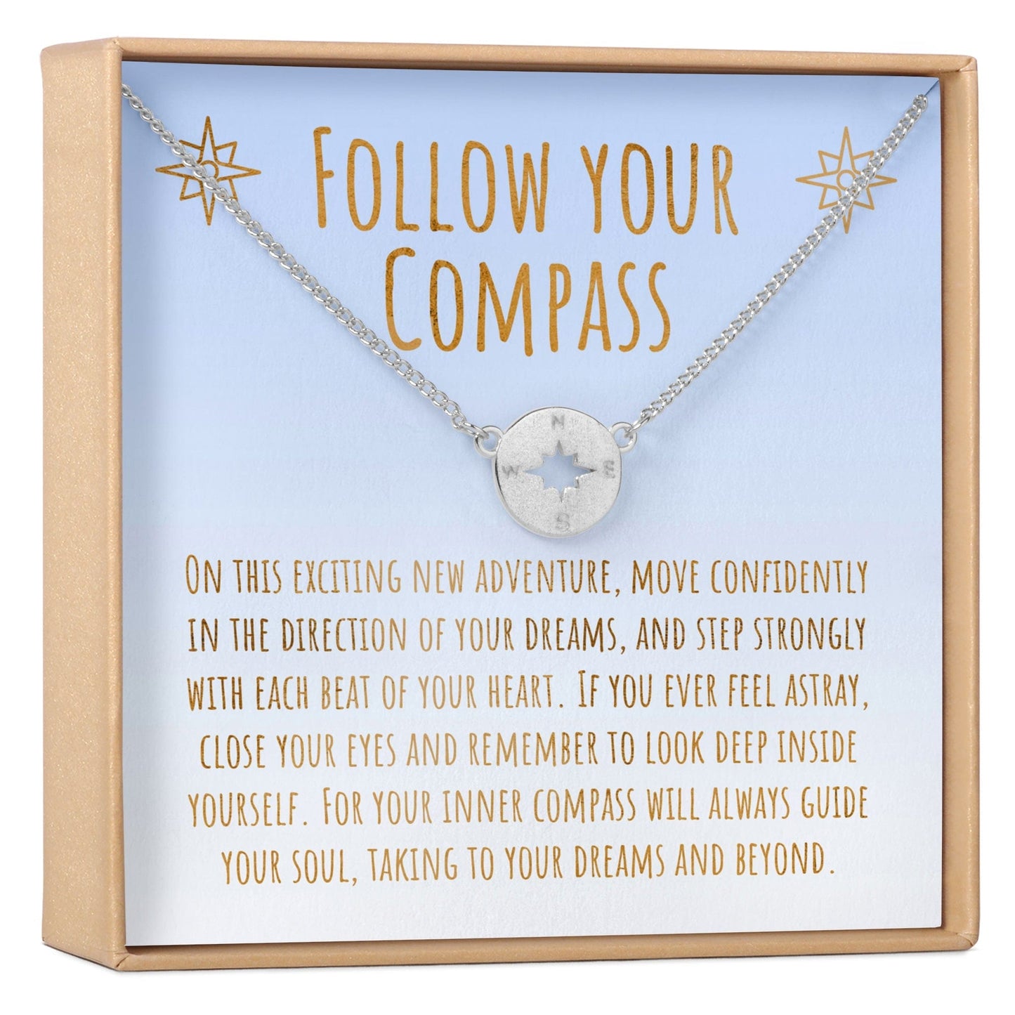 Graduation Compass Necklace