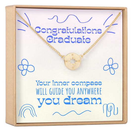 Graduation Compass Necklace
