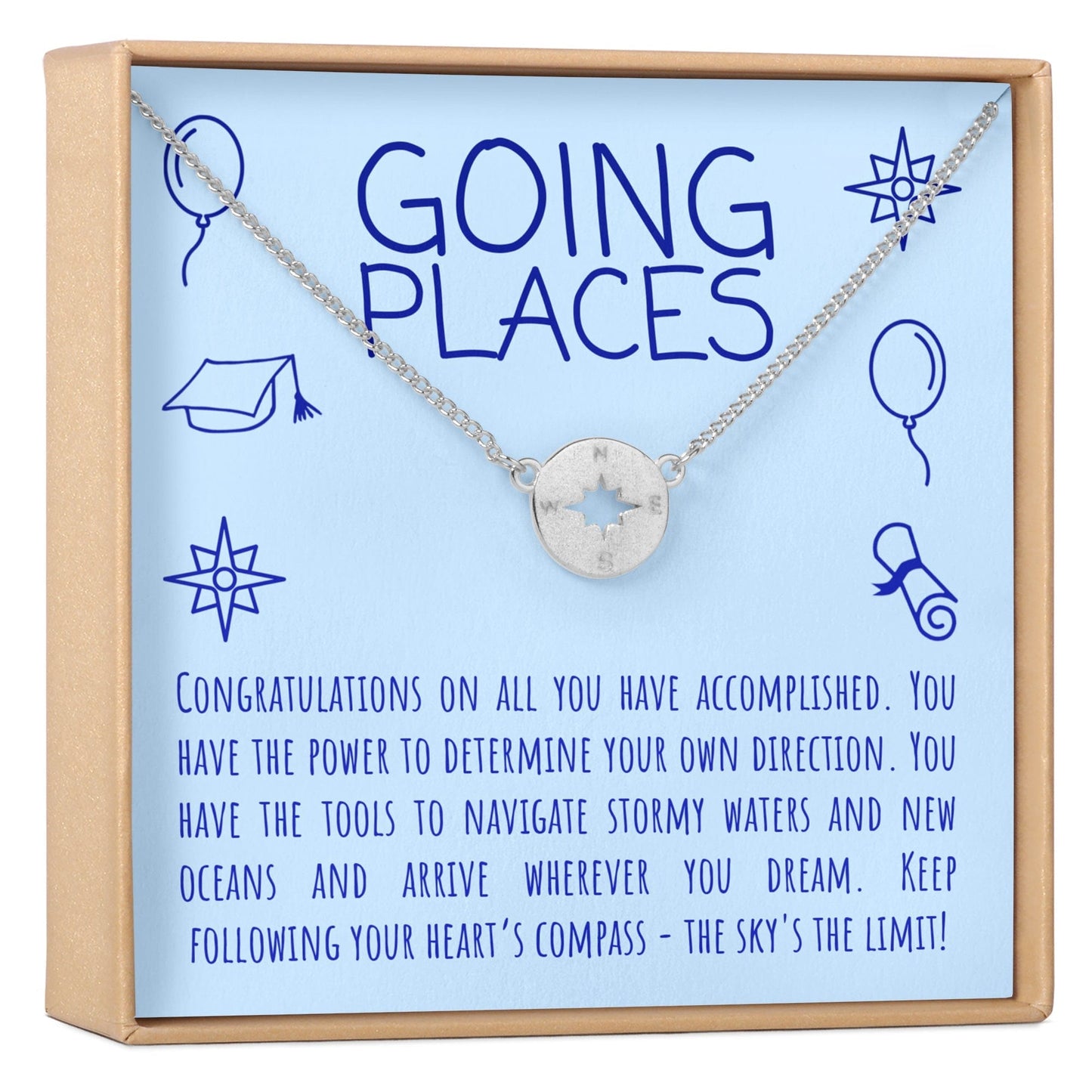 Graduation Compass Necklace
