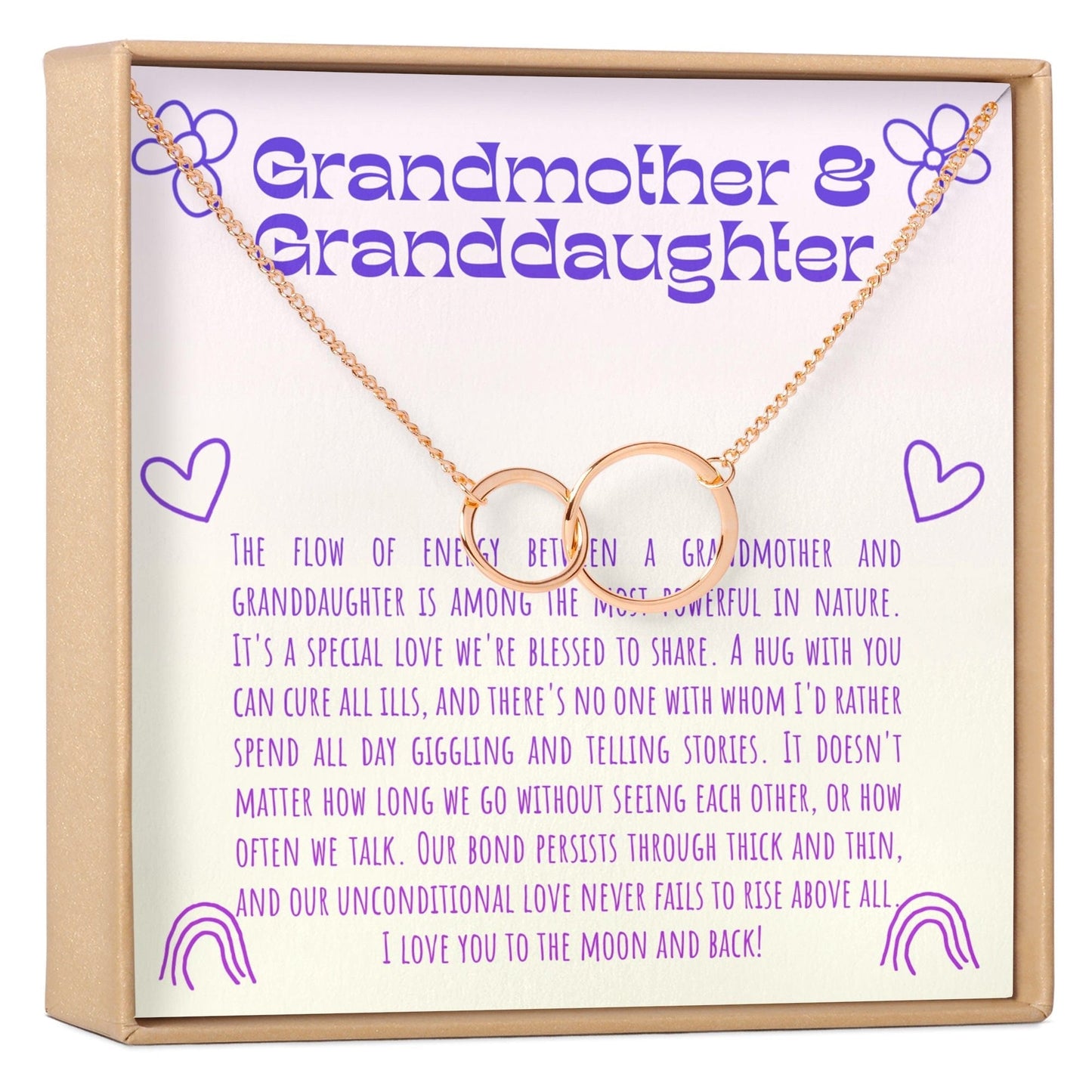 Grandmother & Granddaughter Necklace, Multiple Styles