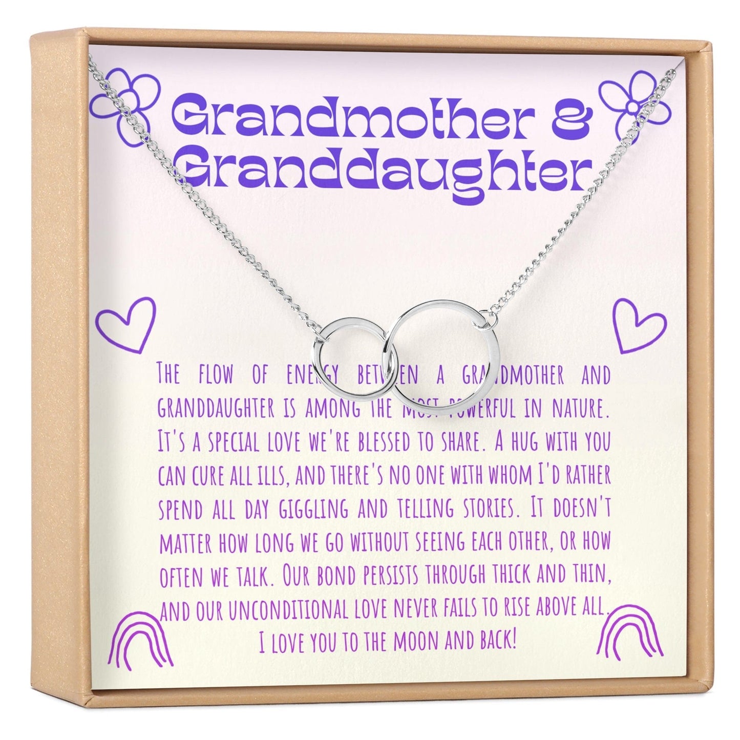 Grandmother & Granddaughter Necklace, Multiple Styles