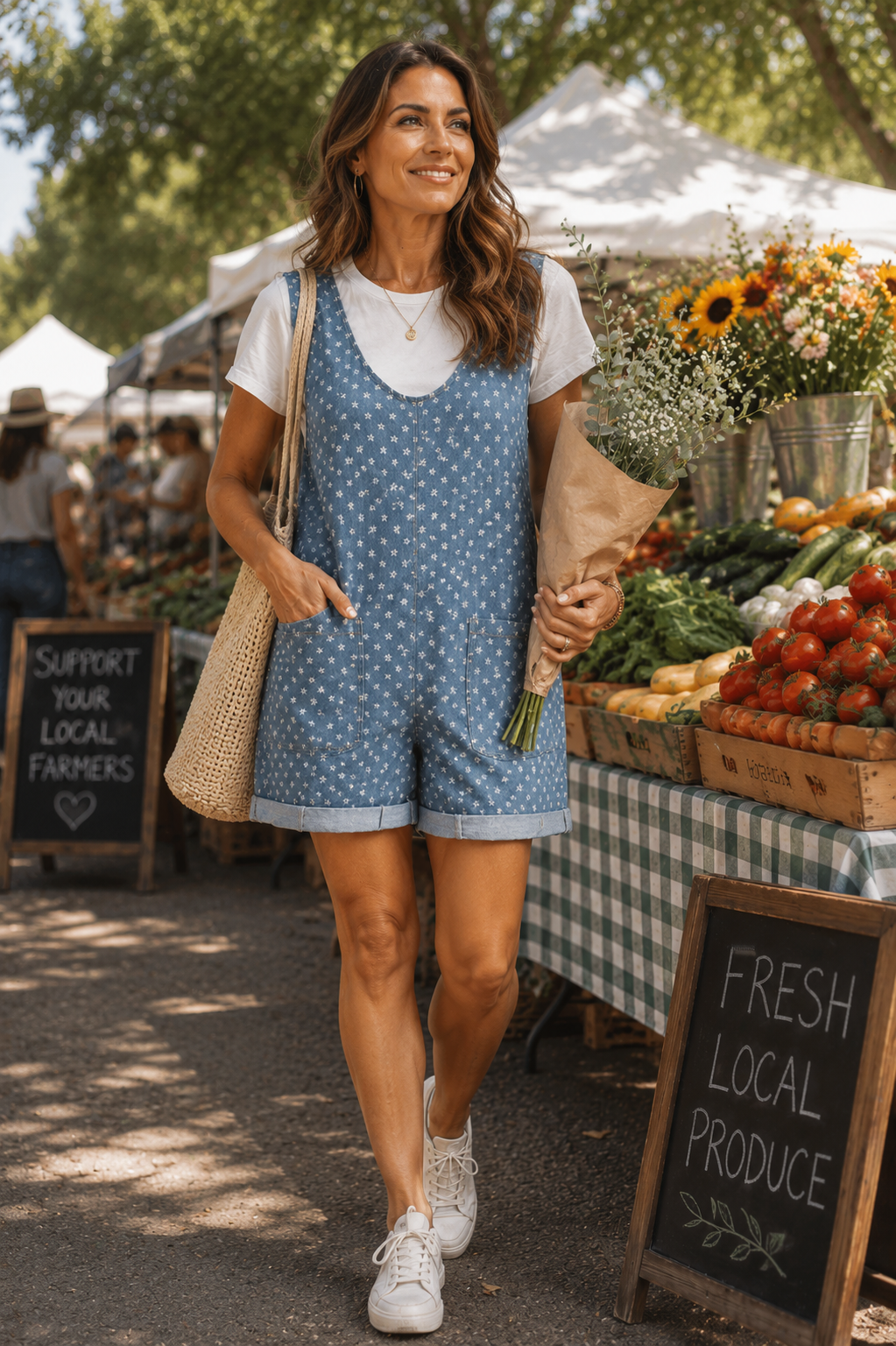 Daisy Lane Denim Romper