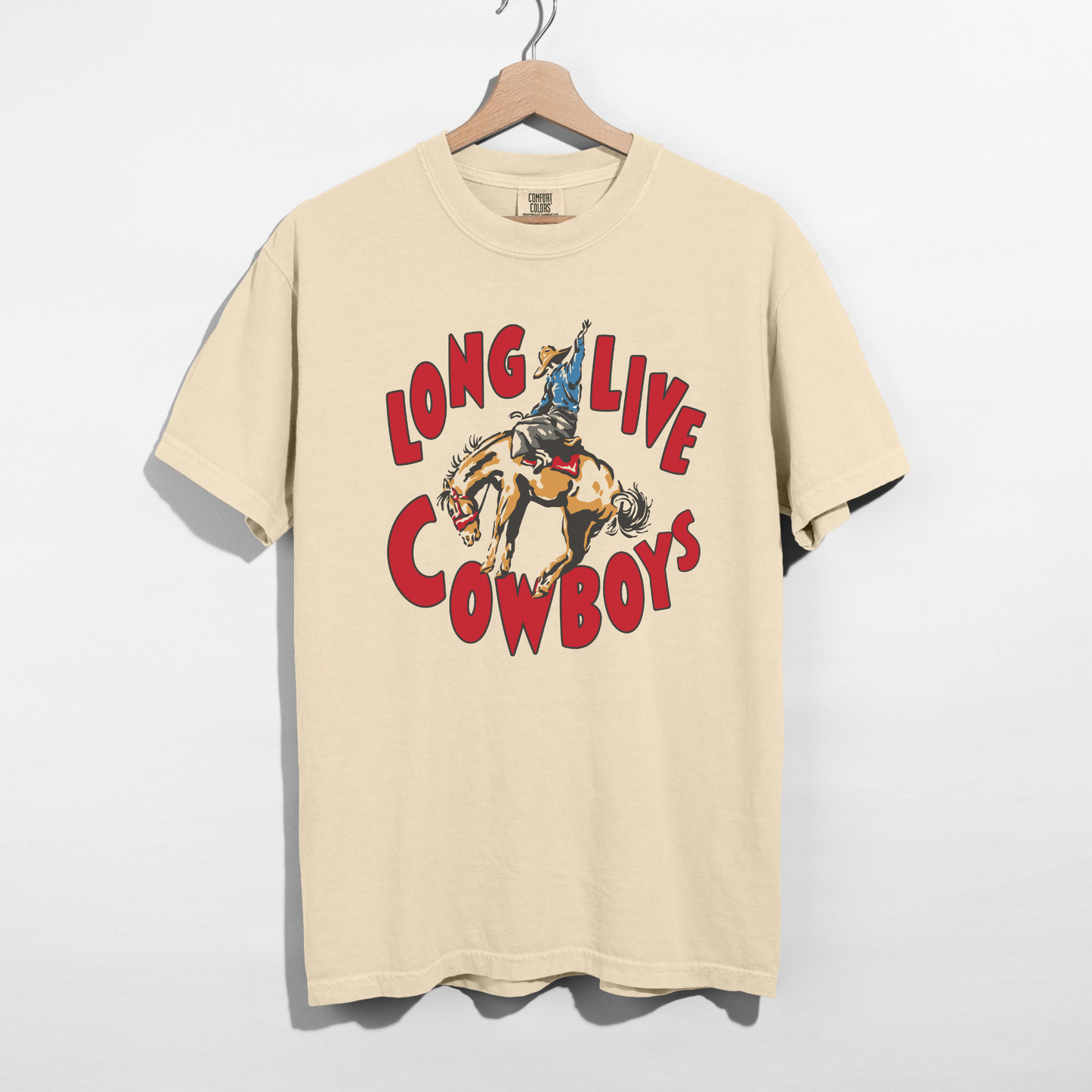 Long Live Cowboys Graphic Tee – Vintage Rodeo Western Shirt