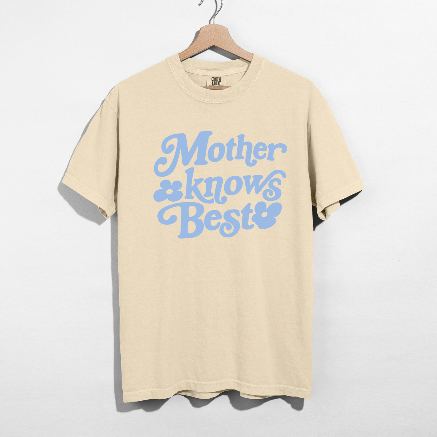 Mother Knows Best Retro Graphic Tee | Vintage Style Mom Shirt | Cute Motherhood Tee