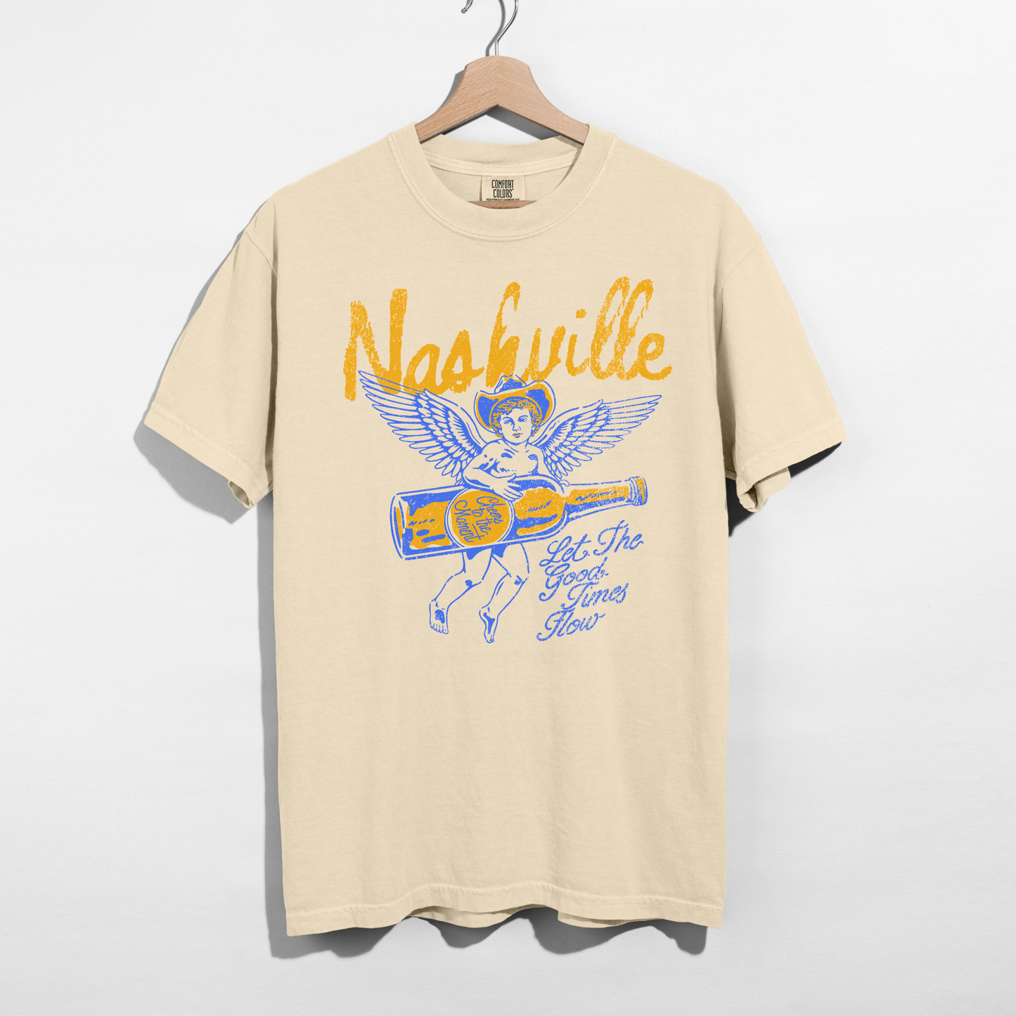 Nashville Graphic Tee –  Western Angel Shirt | Country Concert Outfit Tee