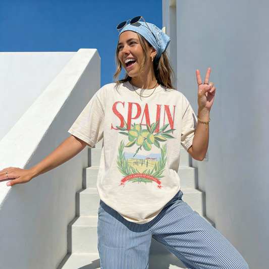 Spain Graphic Tee – Olive Grove Shirt