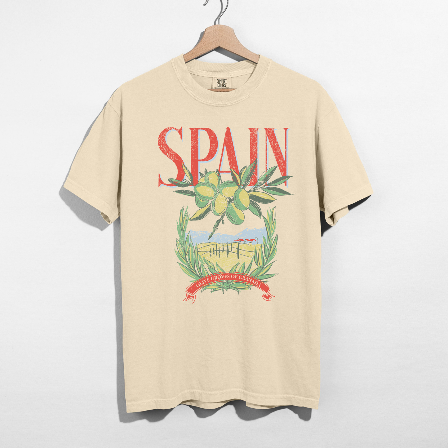 Spain Graphic Tee – Olive Grove Shirt