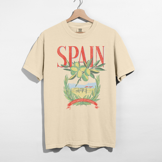 Spain Graphic Tee – Olive Grove Shirt