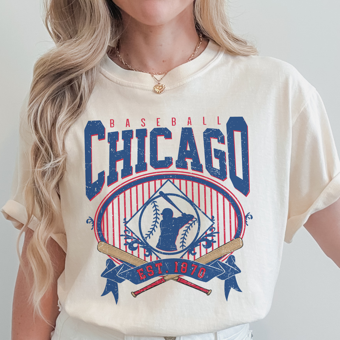 Chicago Baseball Graphic Tee | Vintage Inspired Distressed Sports T-Shirt