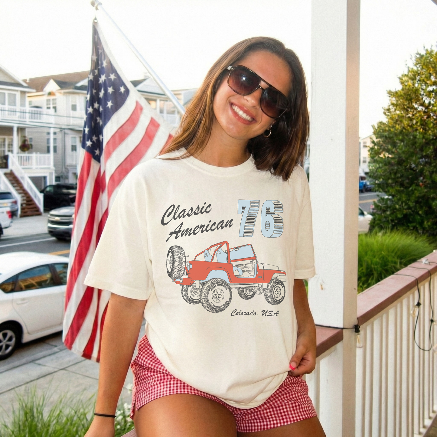 Classic American 76 Jeep Graphic Tee