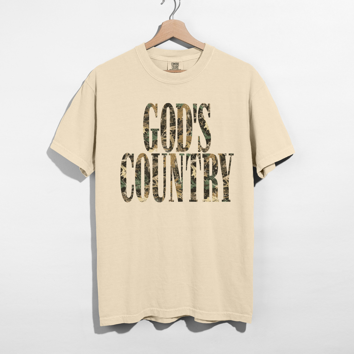God’s Country Camo Graphic Tee | Hunting & Country Western Shirt