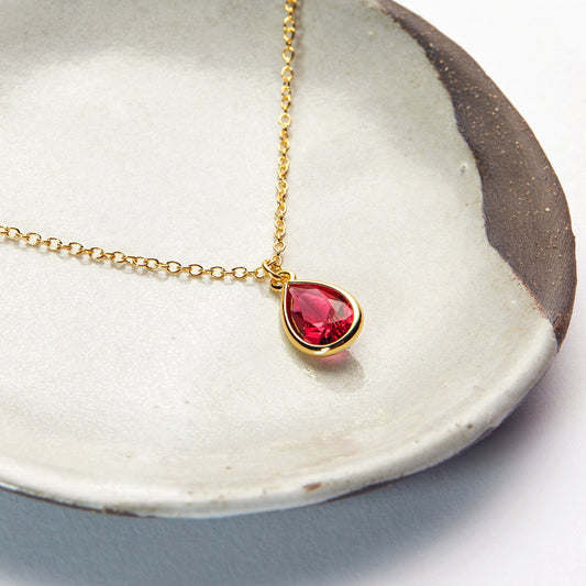 January Birthday Gemstone Necklace