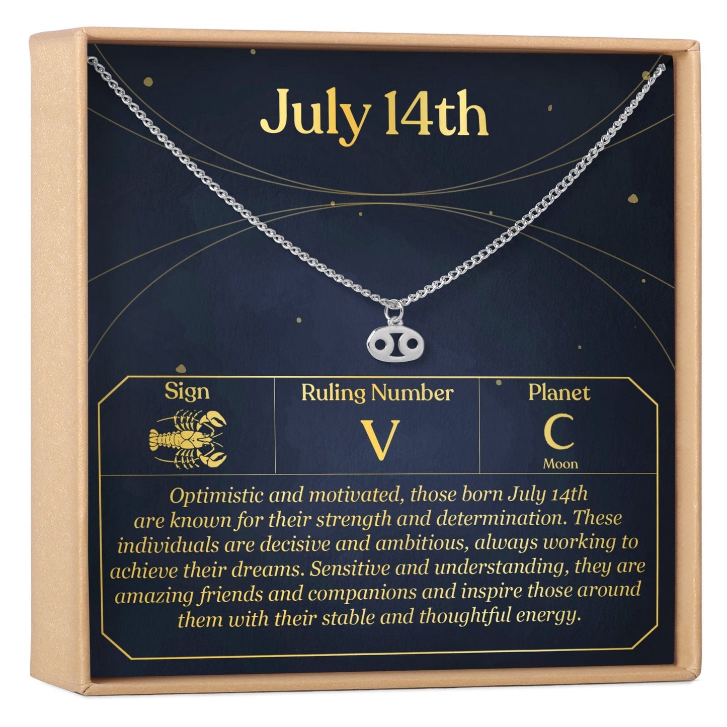 July 14th Cancer Necklace