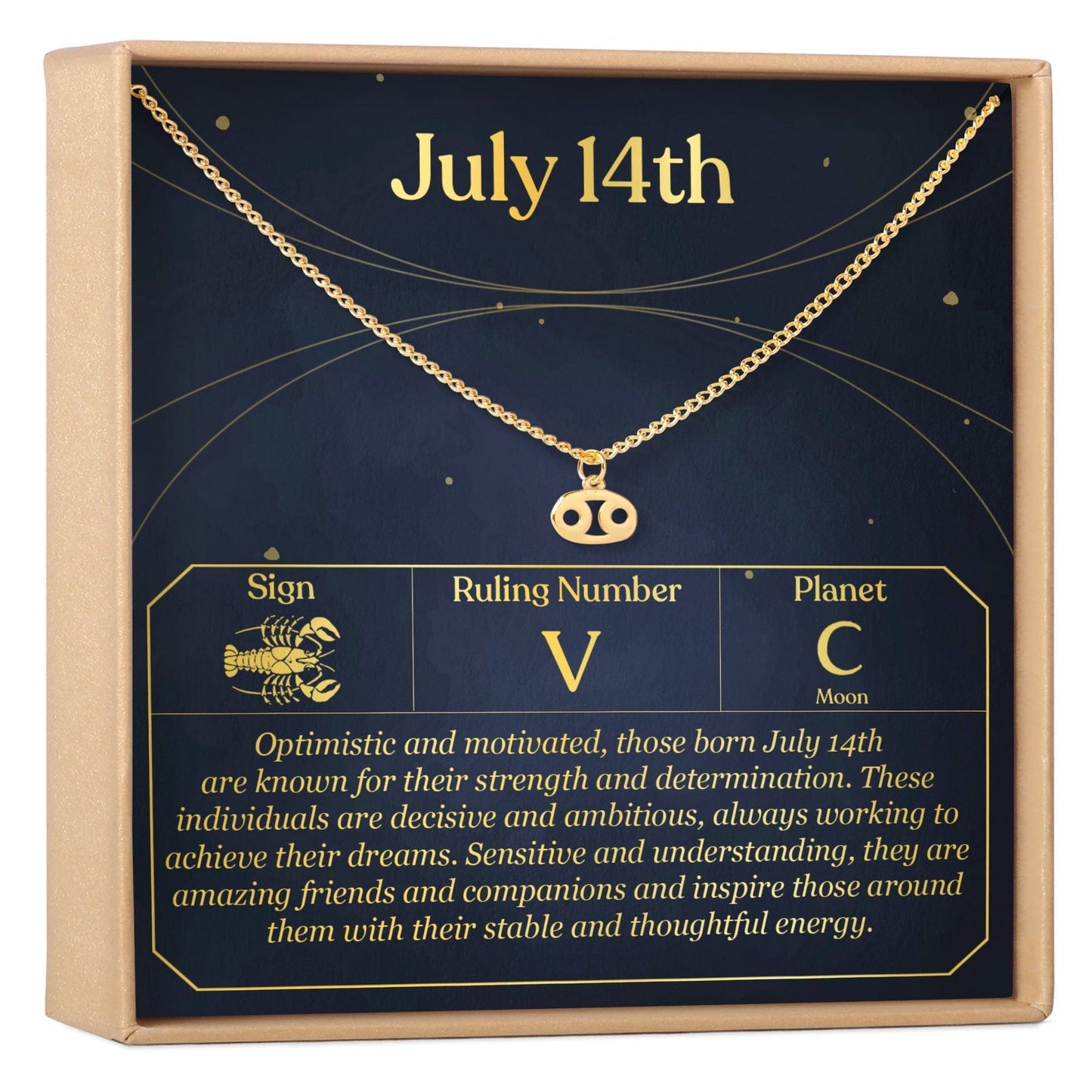 July 14th Cancer Necklace
