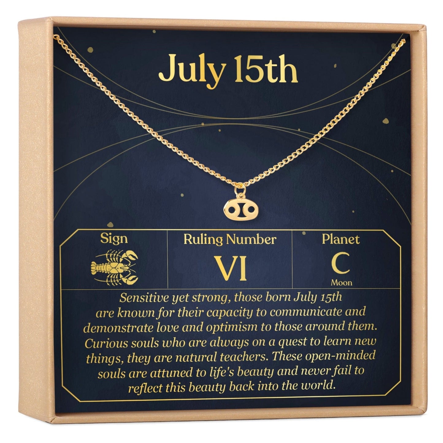 July 15th Cancer Necklace