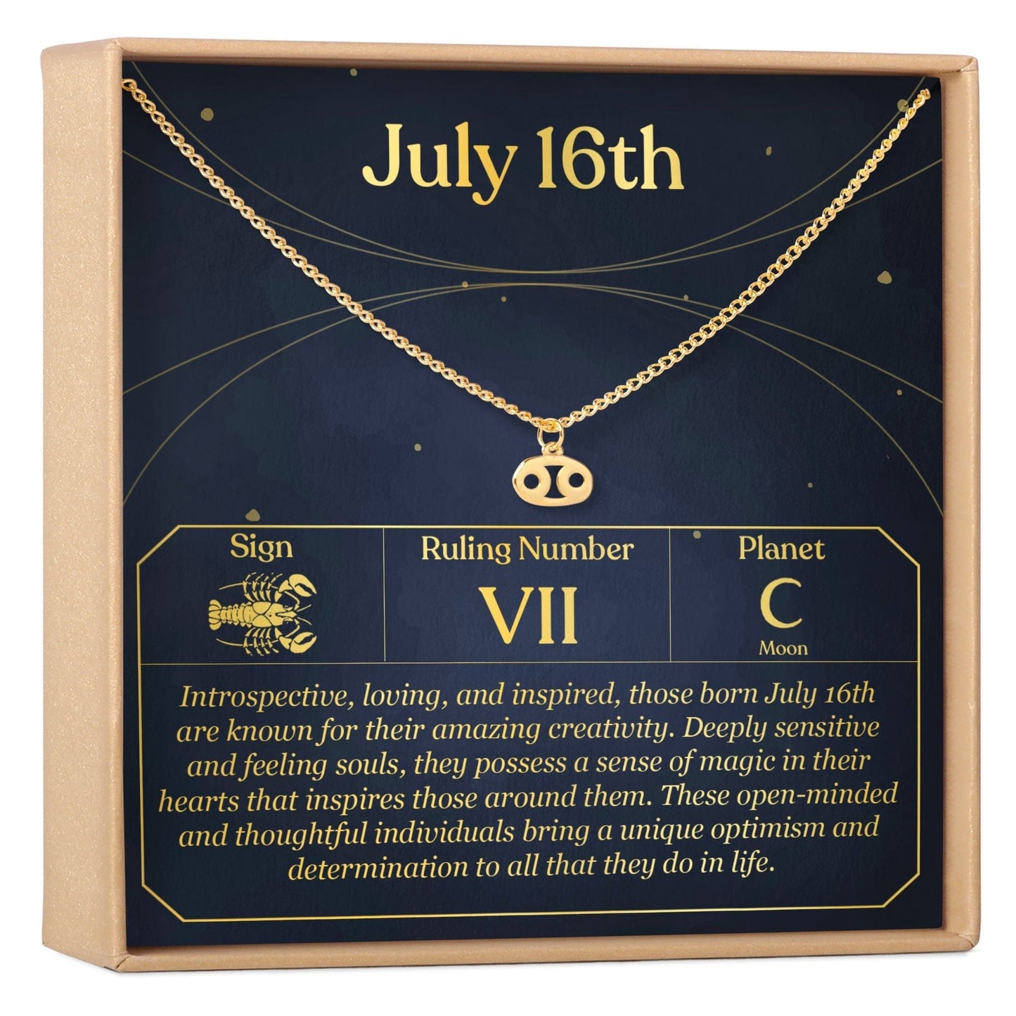 July 16th Cancer Necklace
