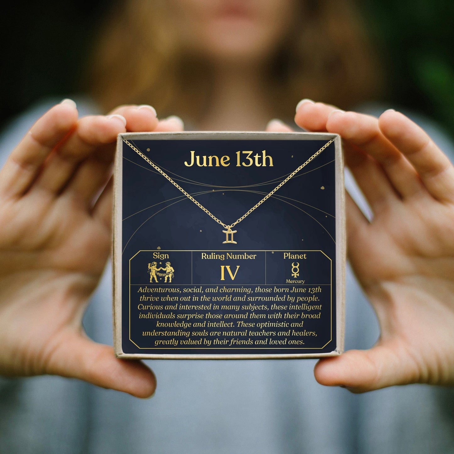 June 13th Gemini Necklace