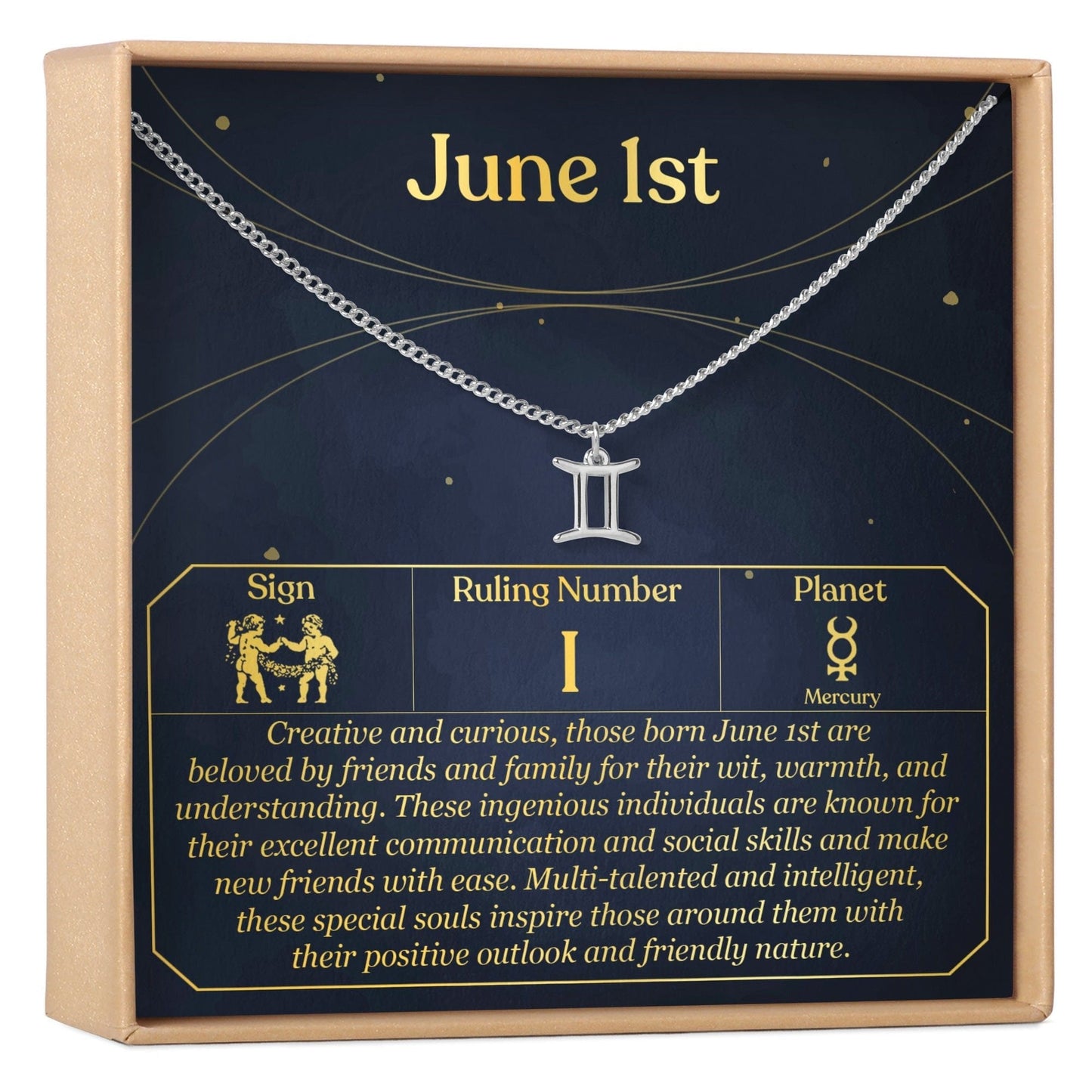 June 1st Gemini Necklace