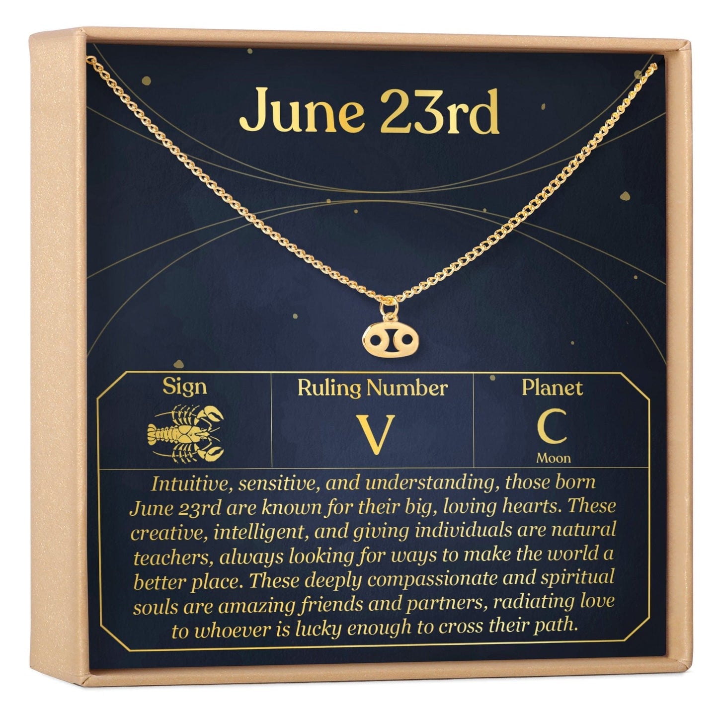 June 23rd Cancer Necklace