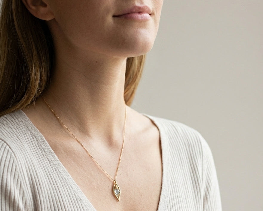 Dew Necklace (Multiple Stones Available)