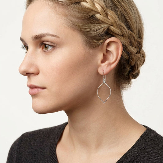 Silver Leaf Earrings