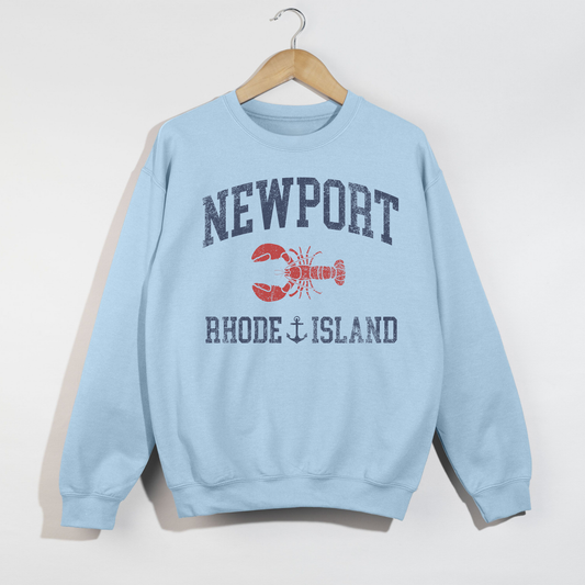 Newport Rhode Island Sweatshirt – Coastal Preppy Crewneck | East Coast Summer Outfit