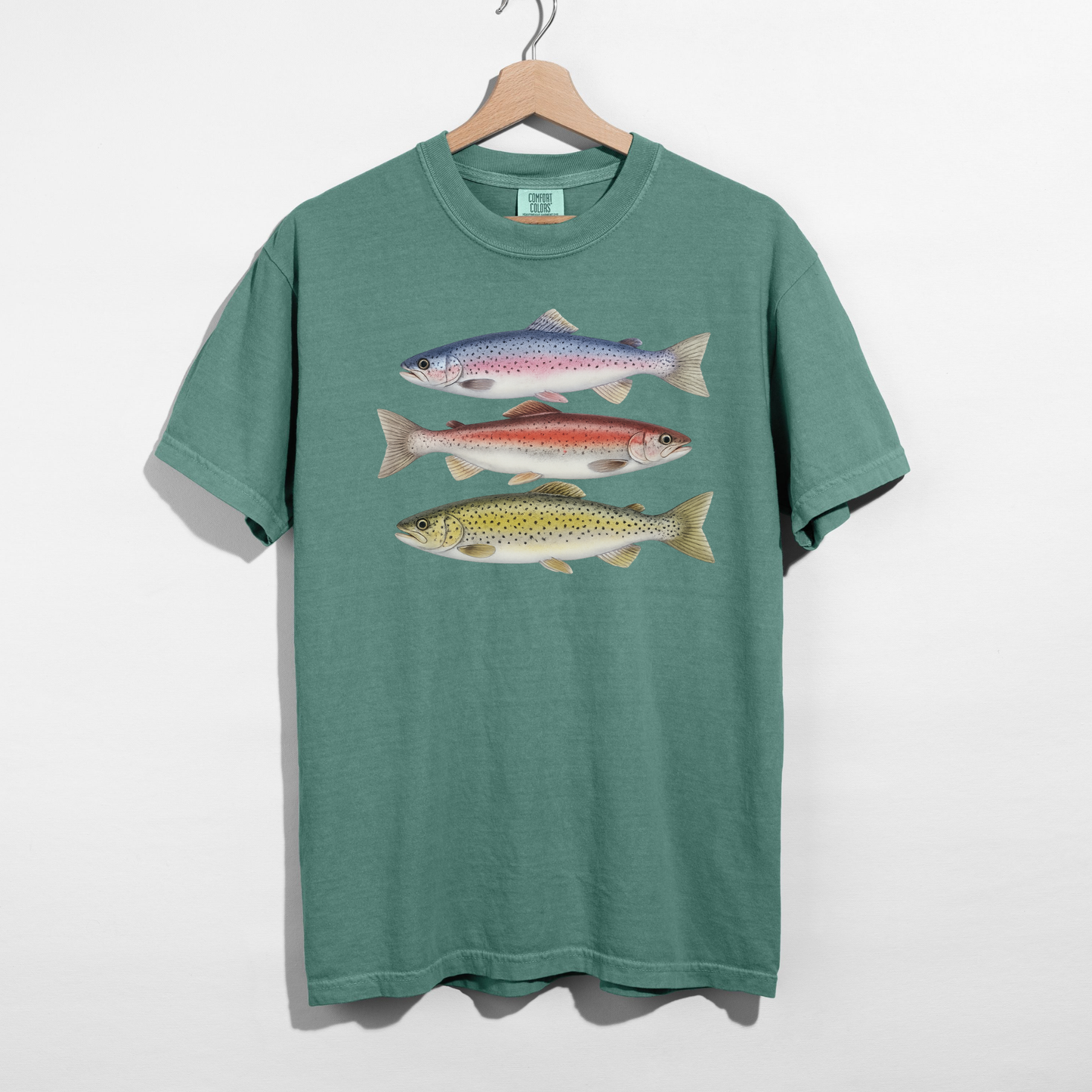 Vintage Trout Fishing Graphic Tee |  Fishing Shirt