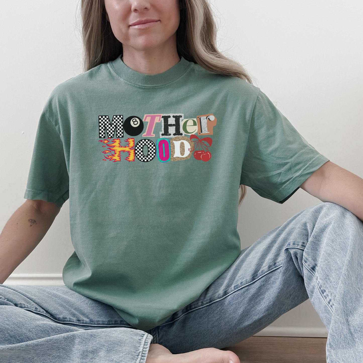 Mother Hood Graphic Tee – Trendy Mama Statement Shirt