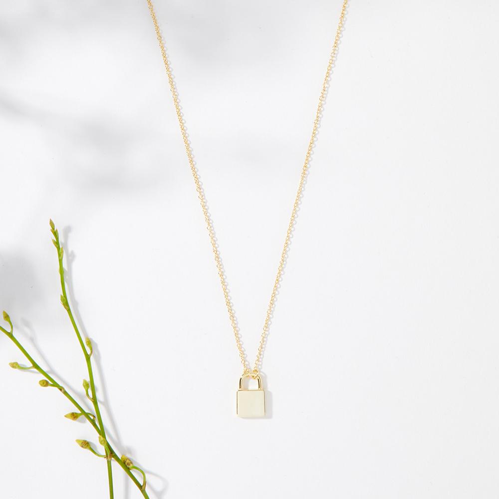 Long Distance Friendship Lock Necklace