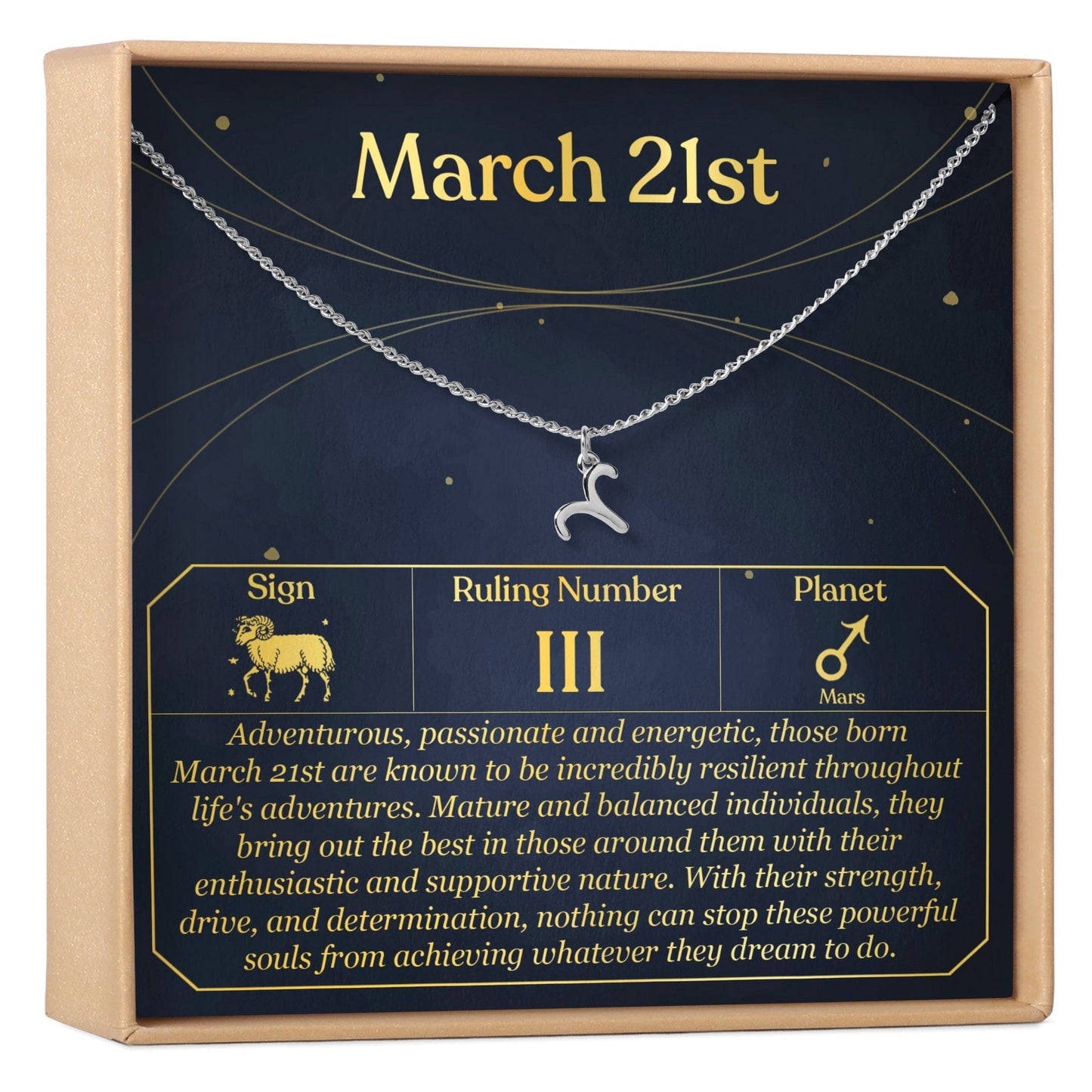 March 21st Aries Necklace